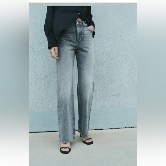 High waisted distressed grey jeans - Picture 6 of 6